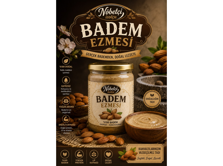 YÖRESEL DOĞAL BADEM EZMESİ