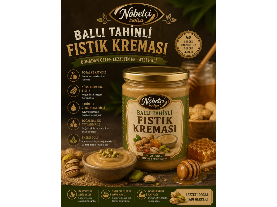 YÖRESEL YER FISTIĞI KREMASI